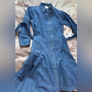Ralph Lauren Classic Blue Denim Shirt Dress